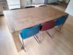 Houten eettafel, Ophalen, Gebruikt, 200 cm of meer, 50 tot 100 cm