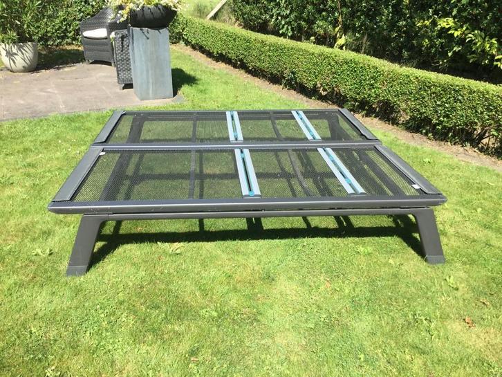 Auping tweepersoonsbed spiraalbodem, Huis en Inrichting, Slaapkamer | Bedden, Gebruikt, Tweepersoons, 180 cm, 200 cm, Metaal, Grijs