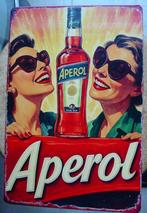 APEROL SPRITZ REKLAME -METAAL-, Ophalen of Verzenden, Gebruikt, Reclamebord