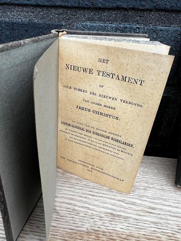 Oude 2 Bijbel: Het Nieuwe Testament, 1915 beschikbaar voor biedingen