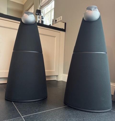 Twee Bang & Olufsen (B&O) Beolab 9 luidsprekers 700 Watt, Gebruikt, 120 watt of meer, Front, Rear of Stereo speakers, Ophalen
