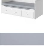 Ikea bedbank, 90 cm, Eenpersoons, Wit, Ophalen of Verzenden