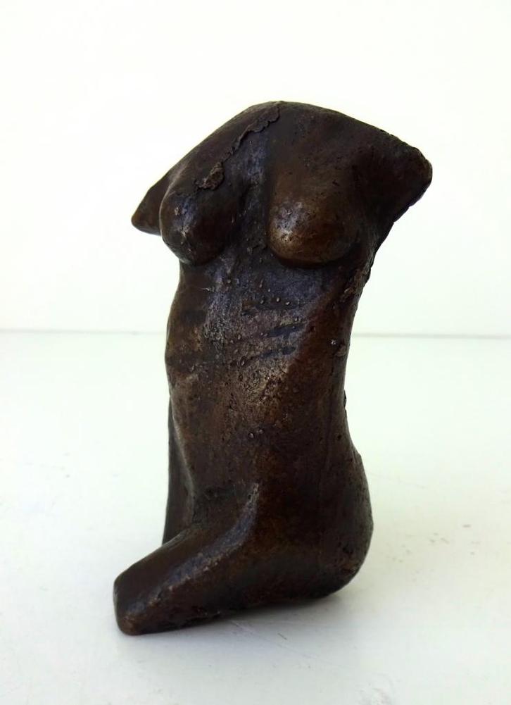 Bronzen beeldje van torso van een vrouw 3853-b, Antiek en Kunst, Antiek | Koper en Brons, Brons, Ophalen of Verzenden