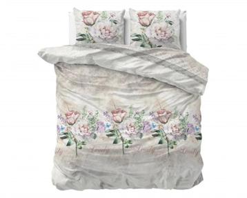 Dekbedovertrek 240x200/220 Lovely Flower beige beschikbaar voor biedingen