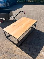 Salontafel Hout Metaal, Ophalen, Gebruikt, 100 tot 150 cm, Eikenhout