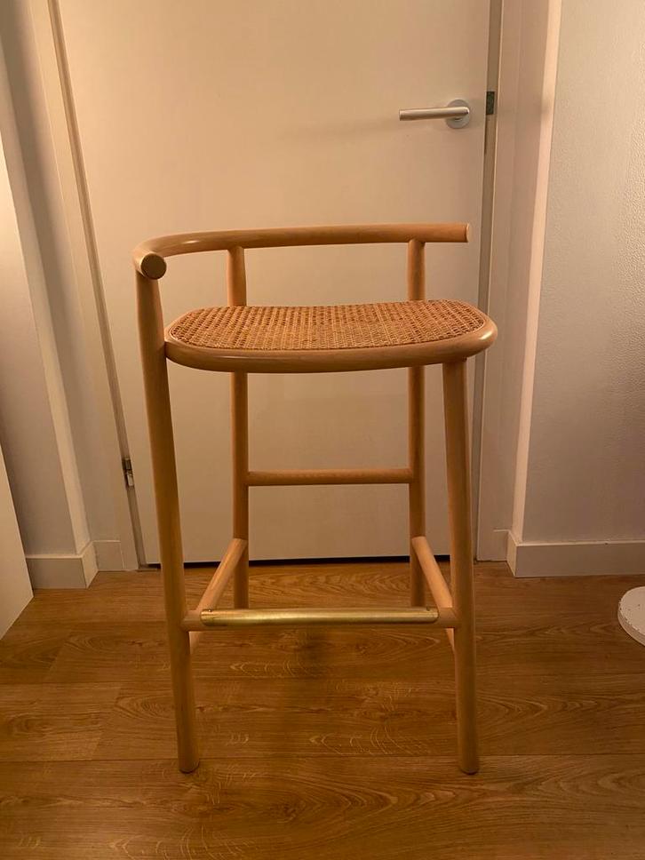 Gebruder Thonet Vienna barstoel, Huis en Inrichting, Barkrukken, Zo goed als nieuw, 60 tot 90 cm, 1 kruk, Ophalen