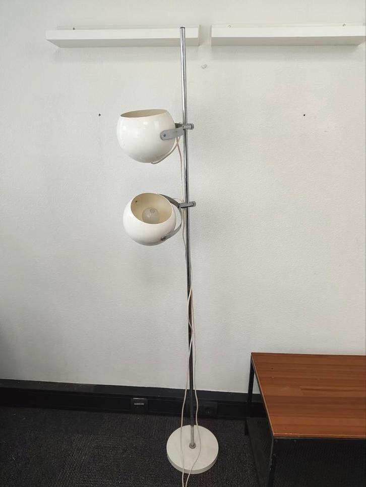 Vintage Space Age bollenlamp – jaren '70 - Herda verlichting, Huis en Inrichting, Lampen | Vloerlampen, Zo goed als nieuw, 150 tot 200 cm