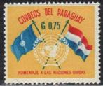 Paraguay 1960 - Yvert 586 - Verenigde Naties (PF), Postzegels en Munten, Postzegels | Amerika, Zuid-Amerika, Ophalen, Postfris