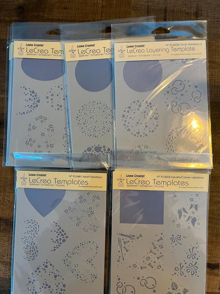 Leane Creatief stencils – €3,00 per stuk, Hobby en Vrije tijd, Kaarten | Zelf maken, Nieuw, Overige typen, Overige thema's, Ophalen of Verzenden