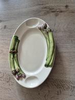 Aspergebord - Decoratief en Functioneel, Gebruikt, Porselein of Keramiek, Schaal, Rond