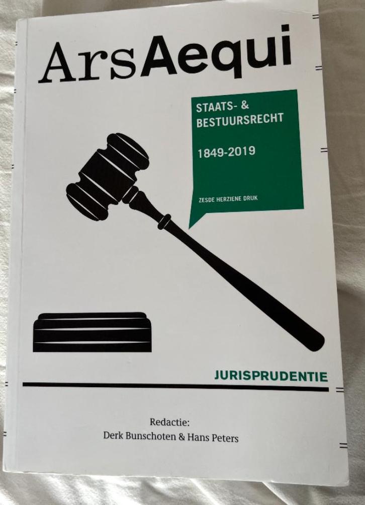 ArsAequi jurisprudentie Staats - & Bestuursrecht 1849-2019, Boeken, Studieboeken en Cursussen, Gelezen, WO, Gamma, Ophalen of Verzenden