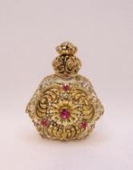 oud vintage parfumflesje parfum flesje Boheems, Antiek en Kunst, Curiosa en Brocante, Ophalen of Verzenden