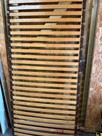 Lattenbodem met ijzeren frame 90x200 + evt. Matras, Ophalen, Gebruikt, 90 cm, Eenpersoons