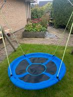 Nest schommel, 110cm diameter, blauw zwart, als nieuw, Kinderen en Baby's, Speelgoed | Buiten | Speeltoestellen, Ophalen, Zo goed als nieuw