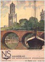 NS Maandblad der Nederlandsche Spoorwegen. Jan. 1936., Verzenden, Gelezen, Overige typen