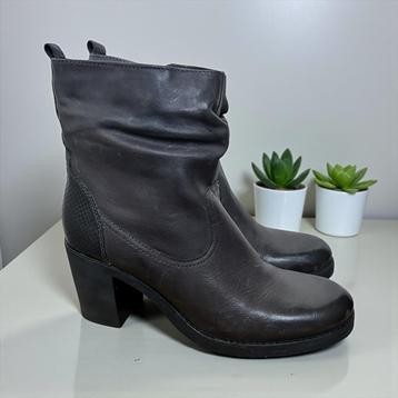 5th Avenue Laarzen Maat 40 Grijs Leer Enkellaars Blokhak beschikbaar voor biedingen