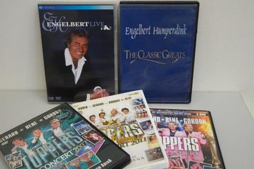 5 muziek dvd"s , 3 x toppers en 2 x Engelbert Humperdink ! beschikbaar voor biedingen