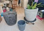 Bloempotten binnen, Ophalen, Rond, Zo goed als nieuw, Minder dan 25 cm