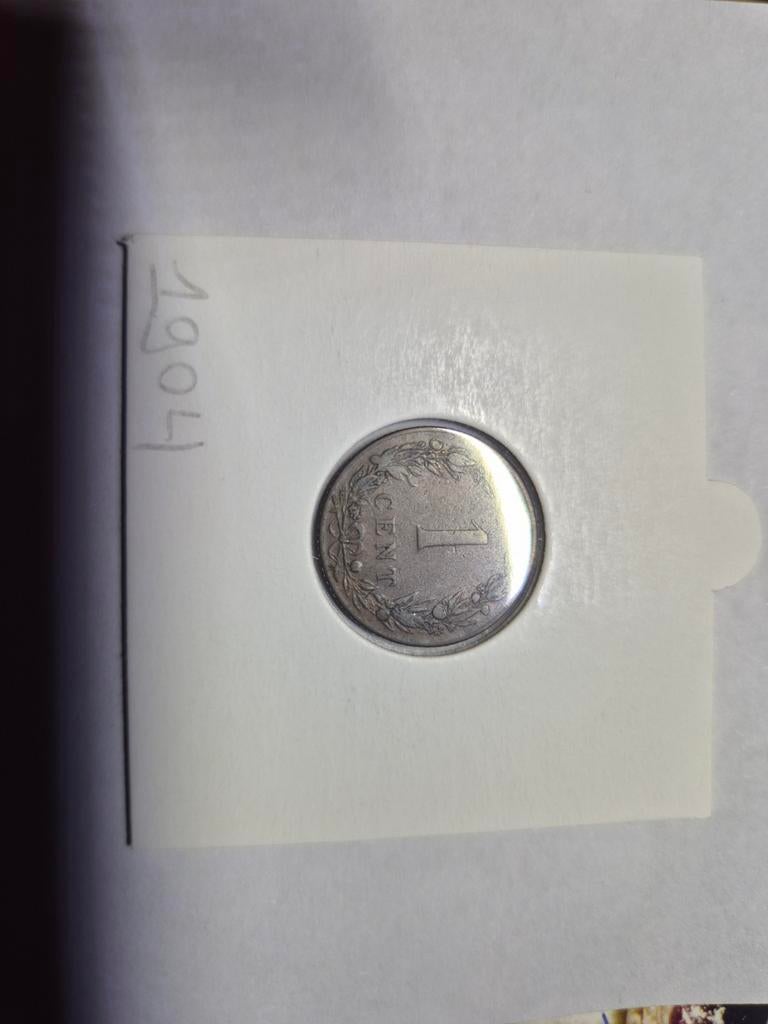 1 cent 1904, Postzegels en Munten, Munten | Nederland, Verzenden, Koningin Wilhelmina, 1 cent