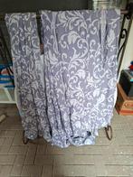 Gordijnen met ringen - 4 stuks, Gebruikt, 100 tot 150 cm, 200 cm of meer, Ophalen of Verzenden