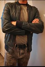 Leren Jas - Redskins (maat S), Ophalen of Verzenden, Zo goed als nieuw, Groen, Maat 46 (S) of kleiner