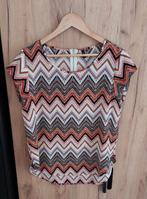 ONLY Blouse Shirt bruin meerkleurig M/L🙂, Kleding | Dames, T-shirts, Maat 38/40 (M), Only, Bruin, Ophalen of Verzenden