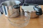 Sitram snelkookpan set – 4L & 8L – goede staat, Ophalen of Verzenden, Gebruikt