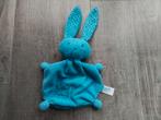 Lief lifestyle blauw konijn knuffel, Ophalen of Verzenden, Zo goed als nieuw, Konijn