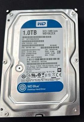 1TB WD Blue harde schijf beschikbaar voor biedingen
