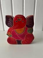 Lederen Ganesha spaarpot, Ophalen of Verzenden, Zo goed als nieuw, Overige materialen, Dier