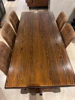 Massieve eikenhouten eettafel, Huis en Inrichting, Ophalen, 50 tot 100 cm, 150 tot 200 cm, Rechthoekig