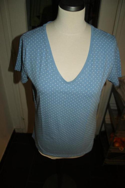 Shirt mt L (C&A) stippen m.k.m. blauw-wit-grijs (5) NIEUW, Kleding | Dames, T-shirts, Nieuw, Maat 42/44 (L), Blauw, Korte mouw