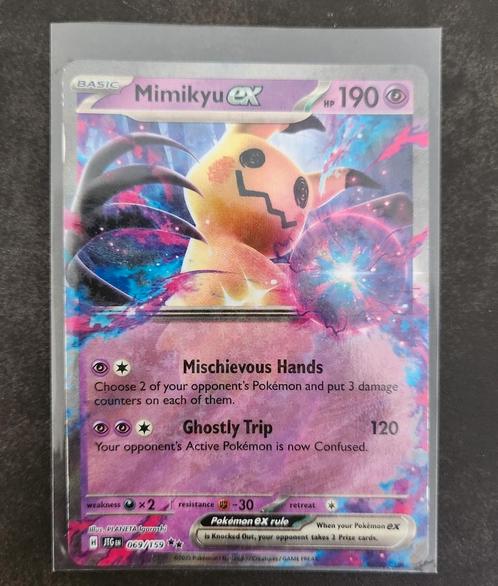 Mimikyu ex 069 Journey Together, Hobby en Vrije tijd, Verzamelkaartspellen | Pokémon, Nieuw, Losse kaart, Foil, Ophalen of Verzenden