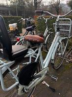 Damesfiets met bobike zitje en mand, Fietsen en Brommers, Fietsen | Dames | Omafietsen, Ophalen of Verzenden, Zo goed als nieuw