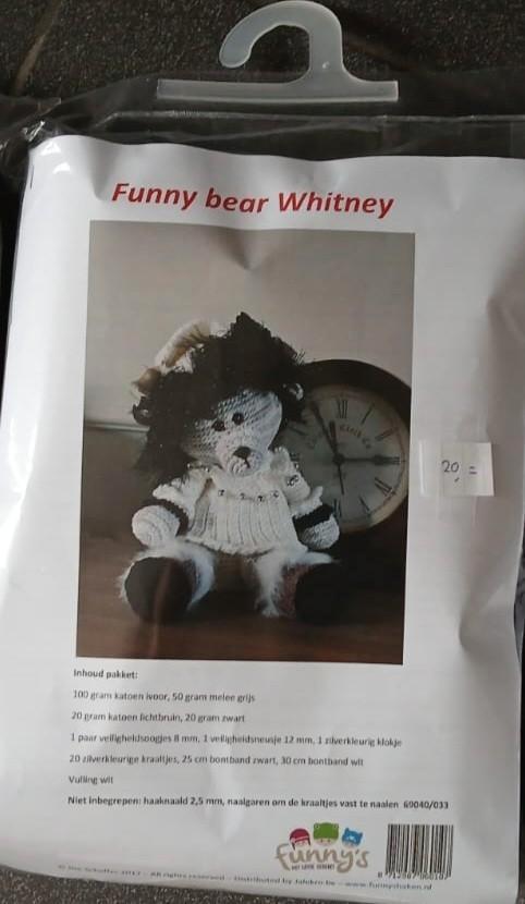 [NIEUW] Funny bear Whitney haakpakket, Hobby en Vrije tijd, Breien en Haken, Nieuw, Haken, Ophalen of Verzenden