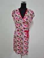 J526 - Fleurige roze Angelle Milan jurk maat XL (1), Maat 46/48 (XL) of groter, Ophalen of Verzenden, Zo goed als nieuw, Roze