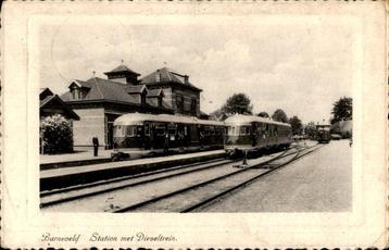 Barneveld Station met Dieseltrein st EDERVEEN 1940 beschikbaar voor biedingen