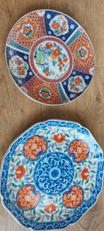 Oosterse wandborden 2×/kleurrijk imari bord, Ophalen of Verzenden