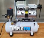 Stille olievrije compressor (48-50 dB), Implotex 1-480-9, Doe-het-zelf en Verbouw, Compressors, 6 tot 10 bar, Ophalen of Verzenden