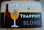TRAPPIST WESTVLETEREN EKLAME -METAAL-, Verzamelen, Ophalen of Verzenden, Nieuw, Reclamebord, Plaat of Schild, Overige merken