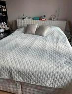 Boxspring 160x200 met opbergruimte & leeslampjes, Huis en Inrichting, Ophalen, Tweepersoons, Zo goed als nieuw, Stof