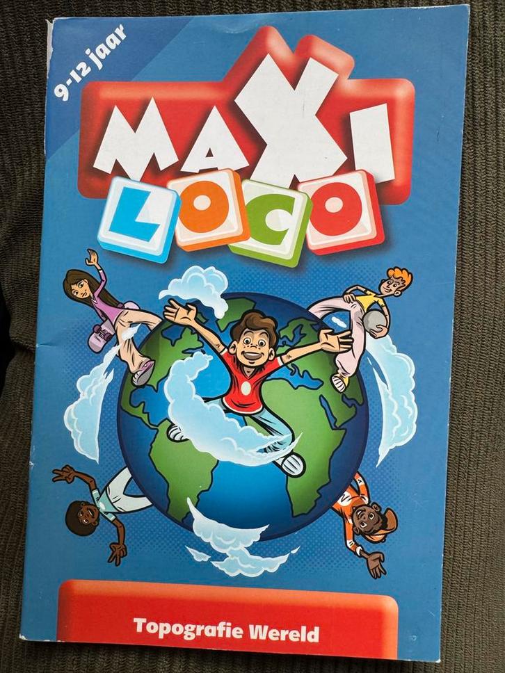 Maxi Loco Topografie Wereld - Leerzaam Spel!, Kinderen en Baby's, Speelgoed | Educatief en Creatief, Ophalen of Verzenden
