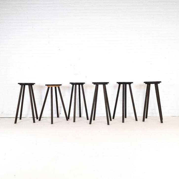 6x vintage barkruk, Antiek en Kunst, Antiek | Meubels | Stoelen en Banken, Ophalen