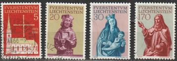 2125. Liechtenstein 470/73 gest. Restauratie Pfarrkerk beschikbaar voor biedingen