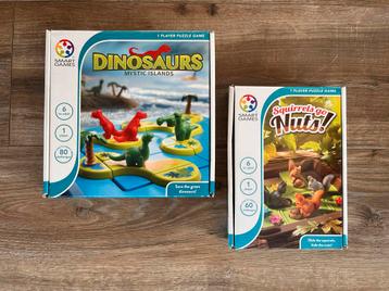 Set van 2 Smart Games! Dinosaurs & Squirrels Go Nuts! beschikbaar voor biedingen