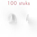 Rounded ' CLEAR manicure tips kort opzetstuk, 100 stuks, Sieraden, Tassen en Uiterlijk, Uiterlijk | Cosmetica en Make-up, Overige kleuren