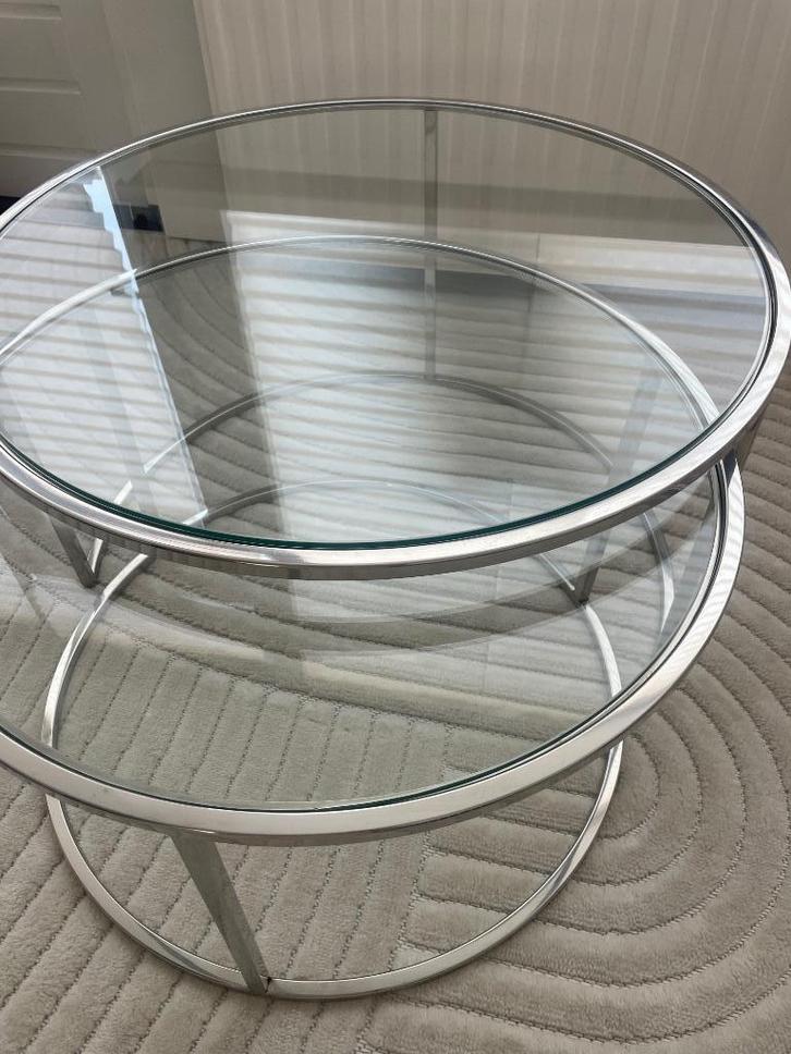 Salontafel set Eric Kuster stijl, Huis en Inrichting, Tafels | Salontafels, Gebruikt, Minder dan 50 cm, 50 tot 100 cm, 50 tot 100 cm