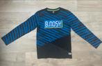 Blauw met zwarte longsleeve - B.Nosy - 122/128, Kinderen en Baby's, Kinderkleding | Maat 122, Ophalen of Verzenden, Zo goed als nieuw