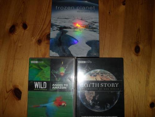 DVD'S BBC:EARTH STORY-WILD SOUTH AMERIKA & FROZEN PLANET., Cd's en Dvd's, Dvd's | Documentaire en Educatief, Zo goed als nieuw