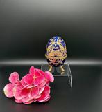 Vintage decoratie ei sieradendoosje op pootjes in doos - D7, Ophalen of Verzenden